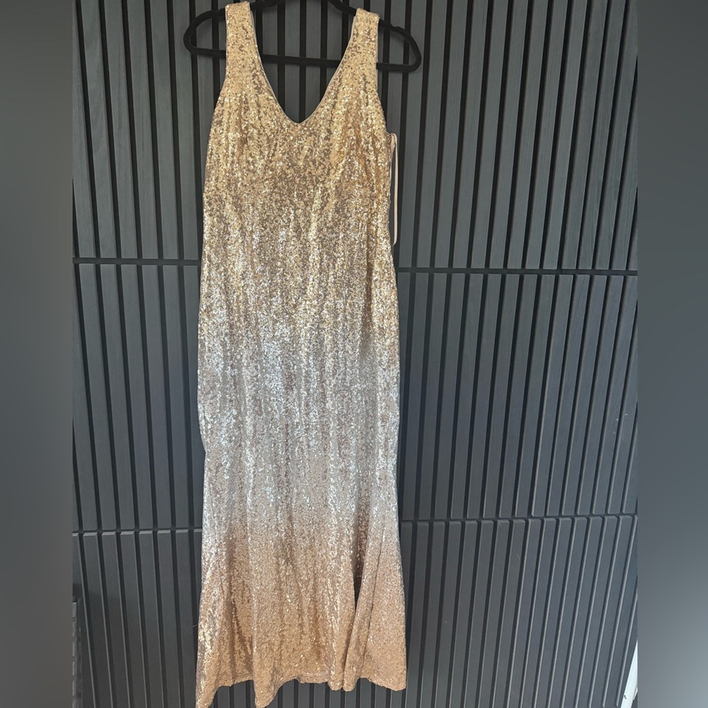 MARINA ombré Sequin Dress